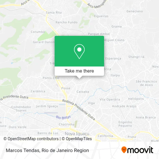 Marcos Tendas map