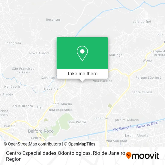 Centro Especialidades Odontologicas map