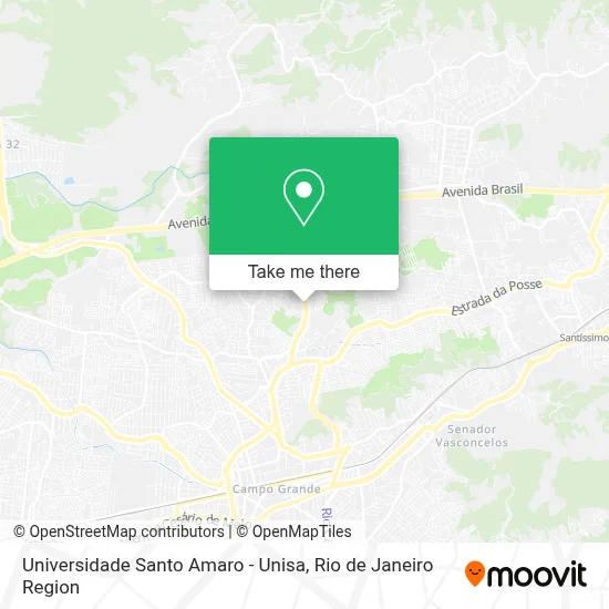 Universidade Santo Amaro - Unisa map