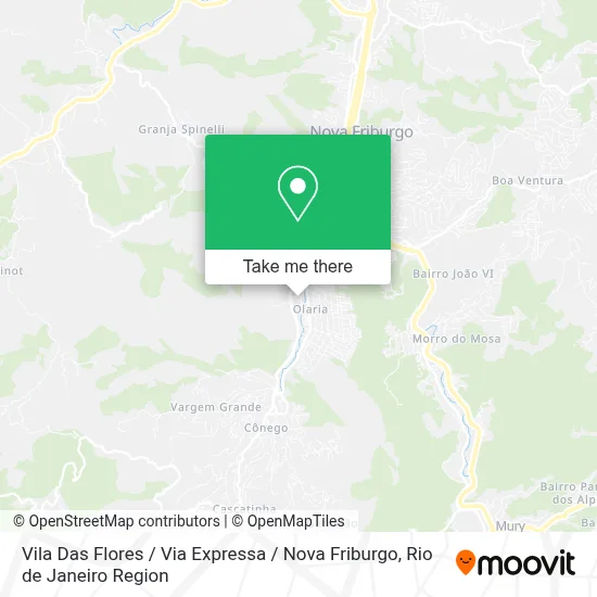 Vila Das Flores / Via Expressa / Nova Friburgo map
