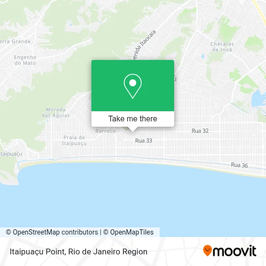 Itaipuaçu Point map