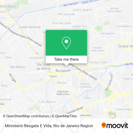 Ministerio Resgate E Vida map