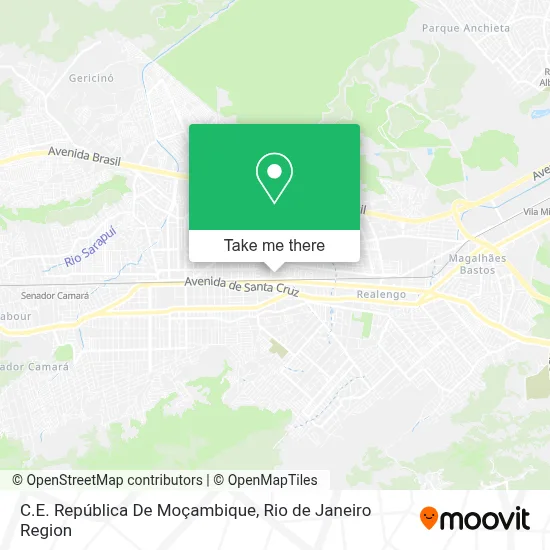 C.E. República De Moçambique map