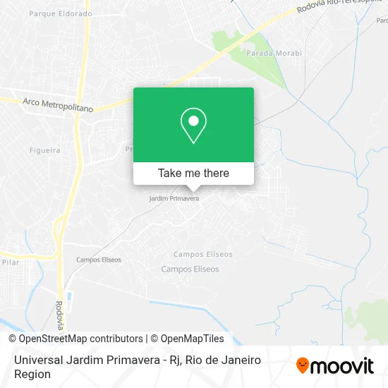Universal Jardim Primavera - Rj map