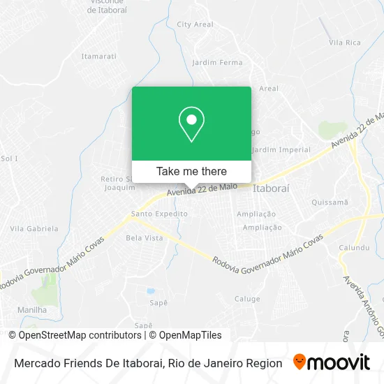 Mercado Friends De Itaborai map