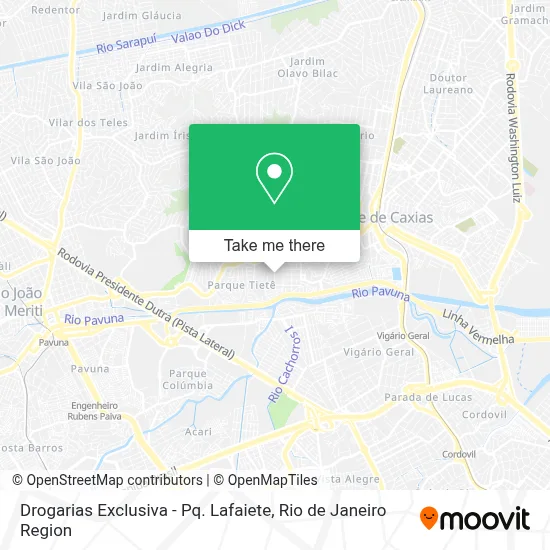 Drogarias Exclusiva - Pq. Lafaiete map