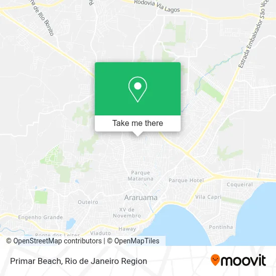 Primar Beach map