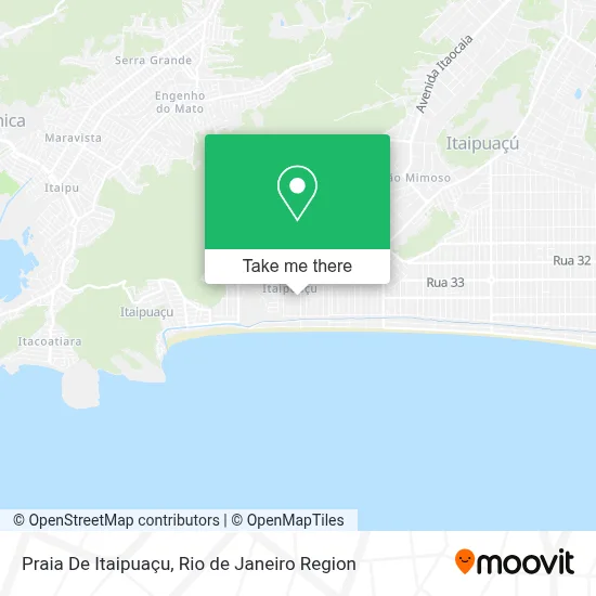 Praia De Itaipuaçu map