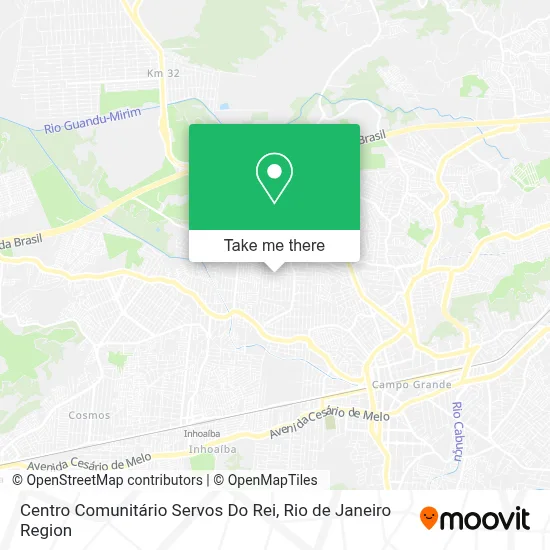Centro Comunitário Servos Do Rei map