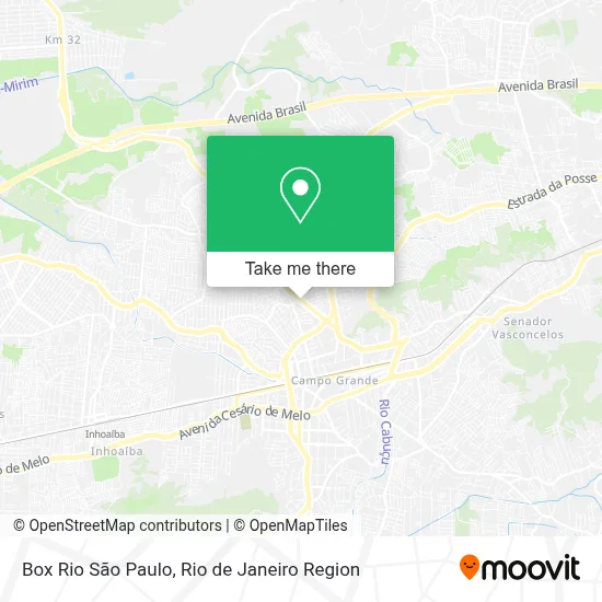 Box Rio São Paulo map
