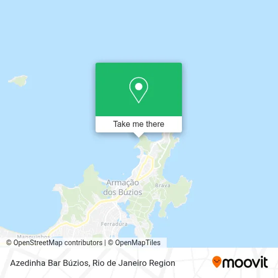 Azedinha Bar Búzios map
