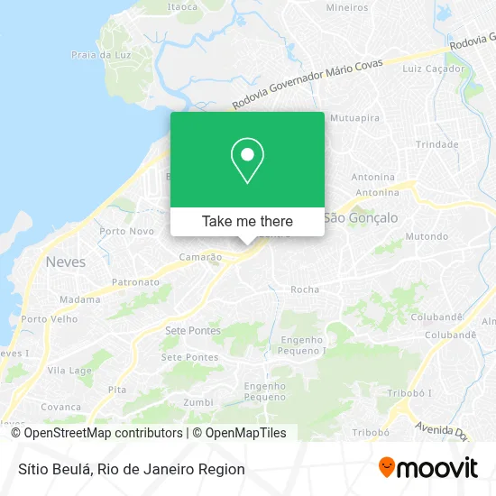 Sítio Beulá map