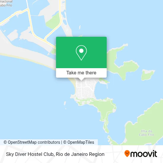 Sky Diver Hostel Club map
