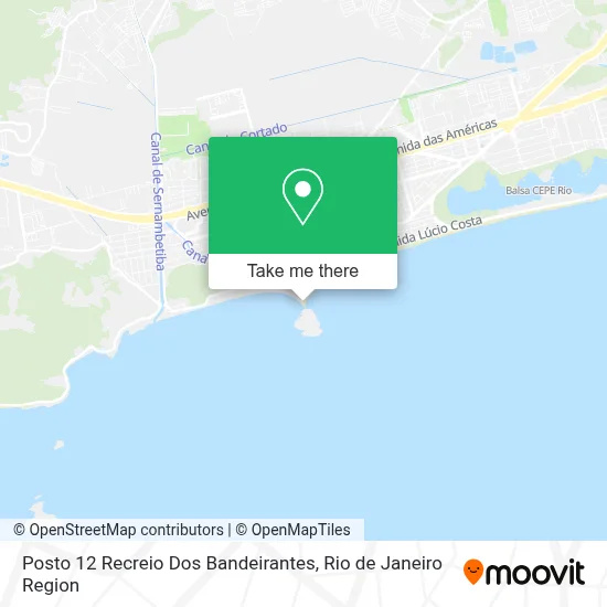 Posto 12 Recreio Dos Bandeirantes map