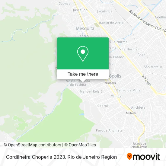 Cordilheira Choperia 2023 map