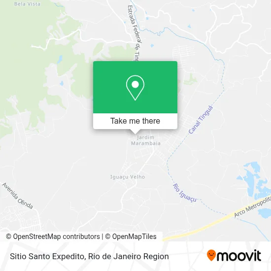 Sitio Santo Expedito map