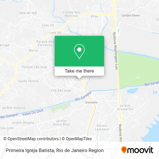 Primeira Igreja Batista map