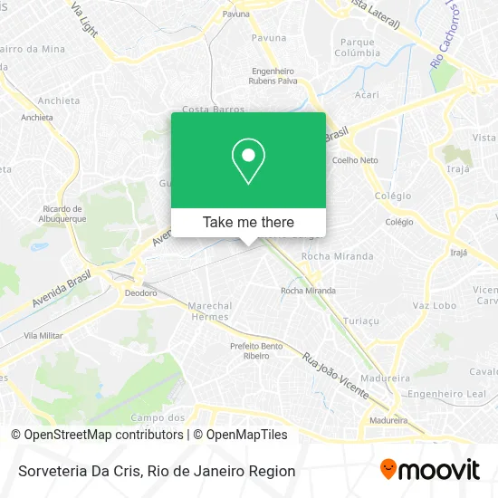 Sorveteria Da Cris map