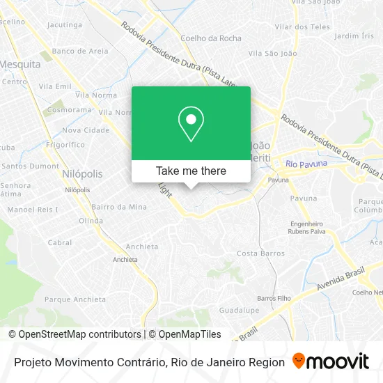 Projeto Movimento Contrário map