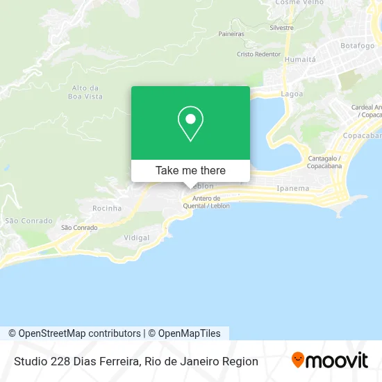 Studio 228 Dias Ferreira map