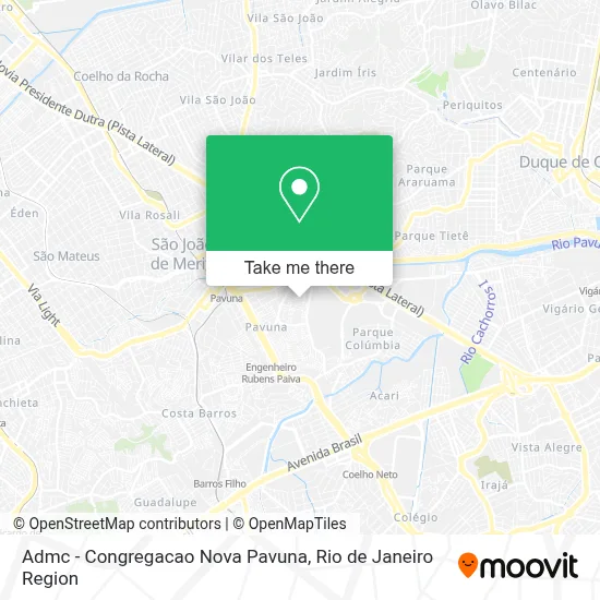 Admc - Congregacao Nova Pavuna map