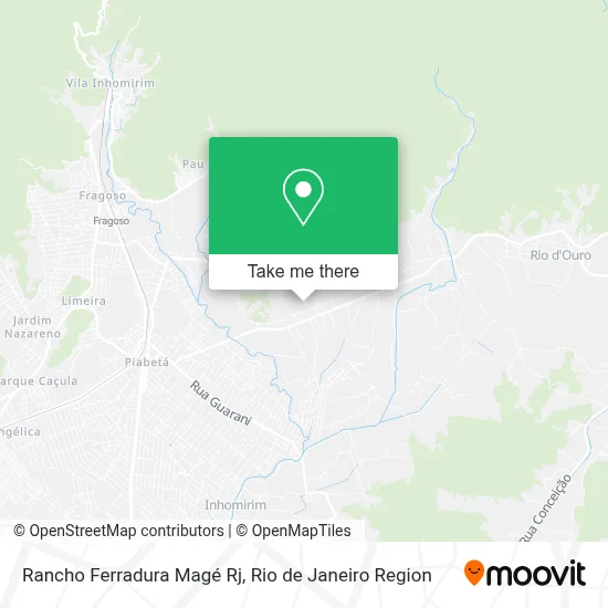 Rancho Ferradura Magé Rj map