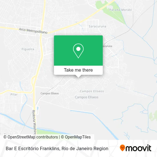 Bar E Escritório Franklins map
