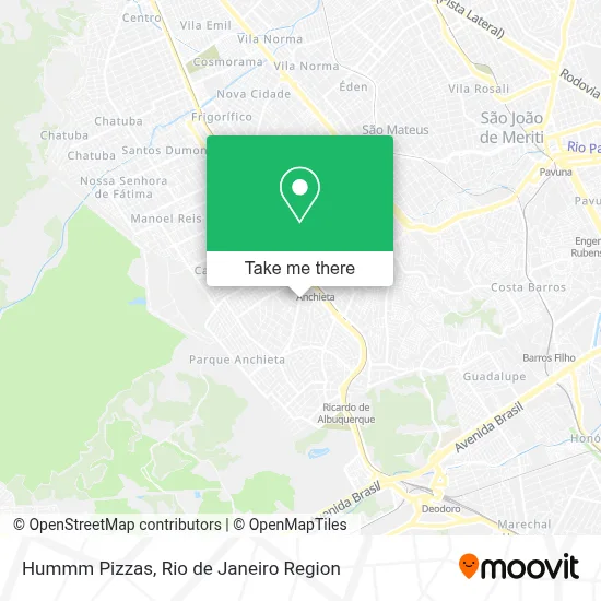 Hummm Pizzas map