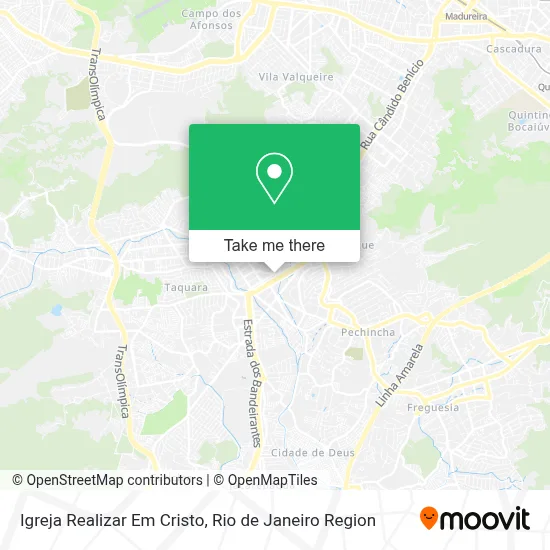 Igreja Realizar Em Cristo map