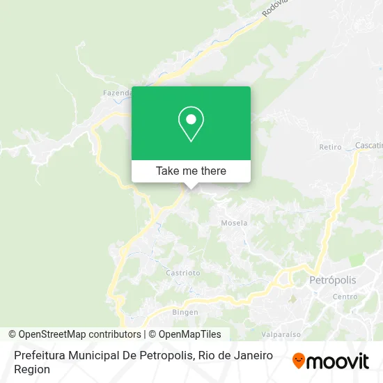 Prefeitura Municipal De Petropolis map