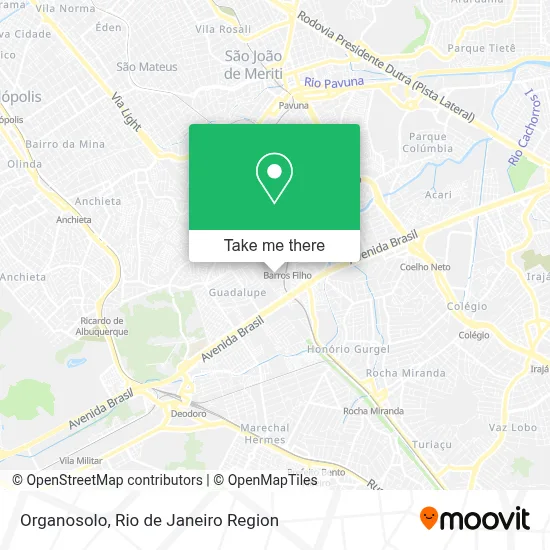 Organosolo map