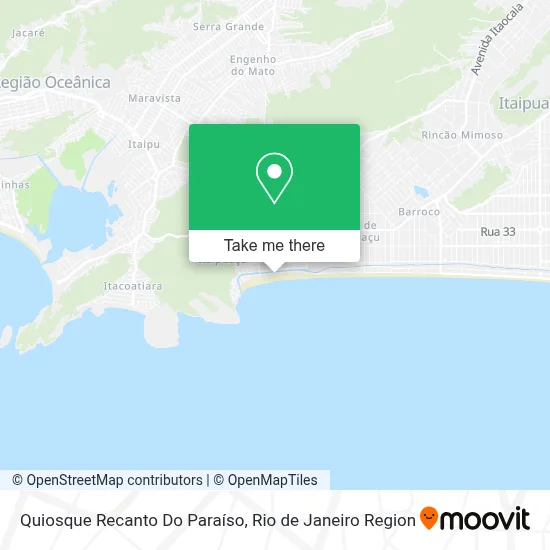 Quiosque Recanto Do Paraíso map