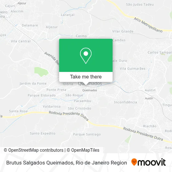 Brutus Salgados Queimados map