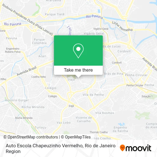 Auto Escola Chapeuzinho Vermelho map