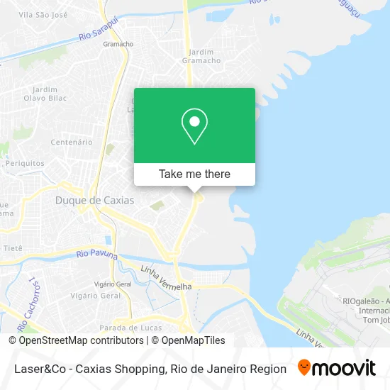 Laser&Co - Caxias Shopping map