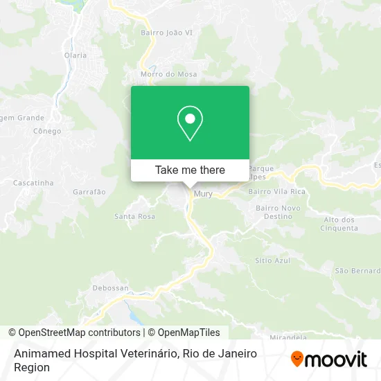 Animamed Hospital Veterinário map