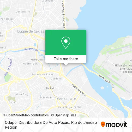 Odapel Distribuidora De Auto Peças map