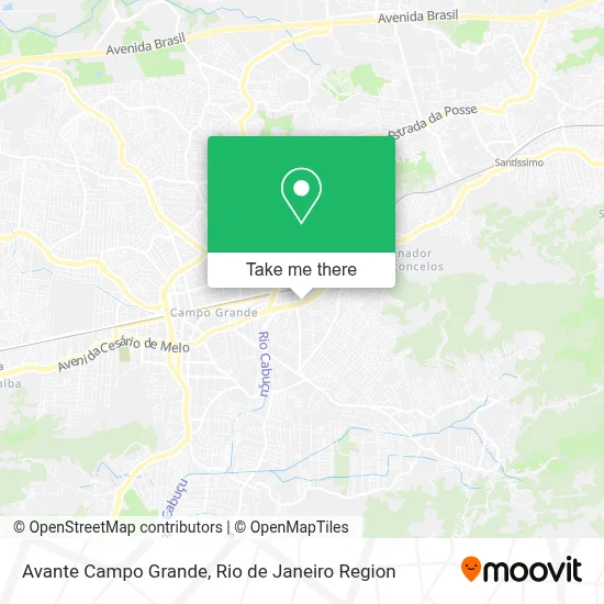 Avante Campo Grande map