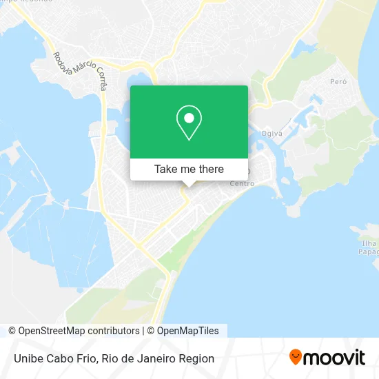 Unibe Cabo Frio map