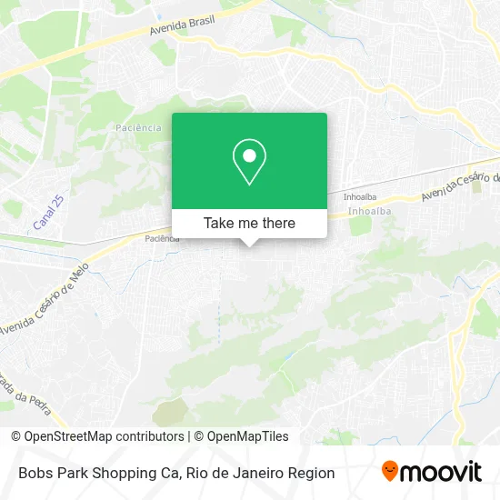 Bobs Park Shopping Ca map