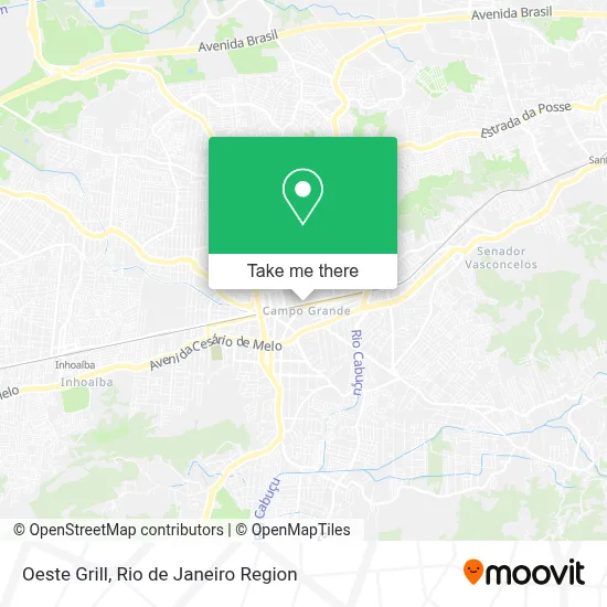 Oeste Grill map