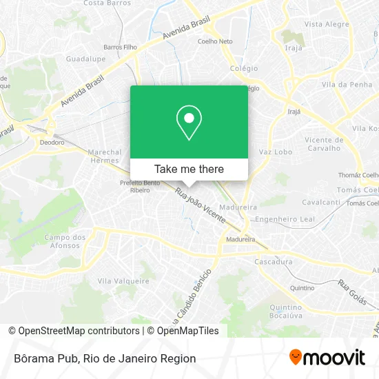 Bôrama Pub map