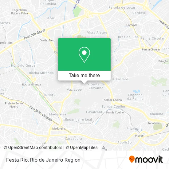 Festa Rio map