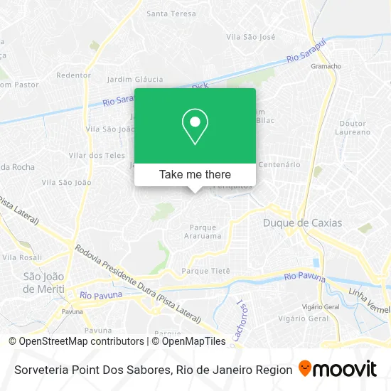 Sorveteria Point Dos Sabores map