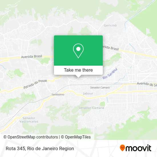 Rota 345 map
