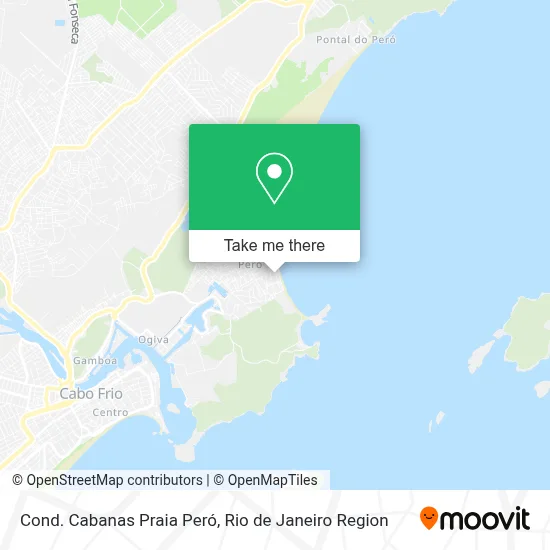 Cond. Cabanas Praia Peró map