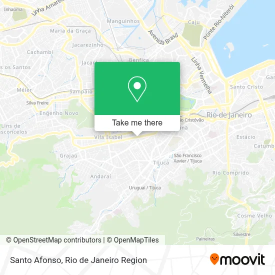 Santo Afonso map