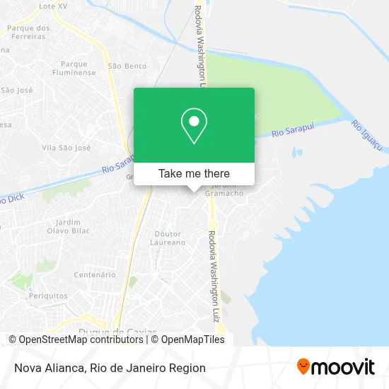 Nova Alianca map