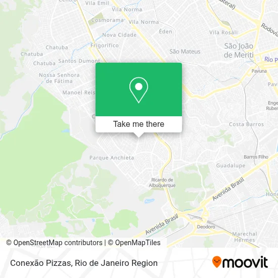 Conexão Pizzas map