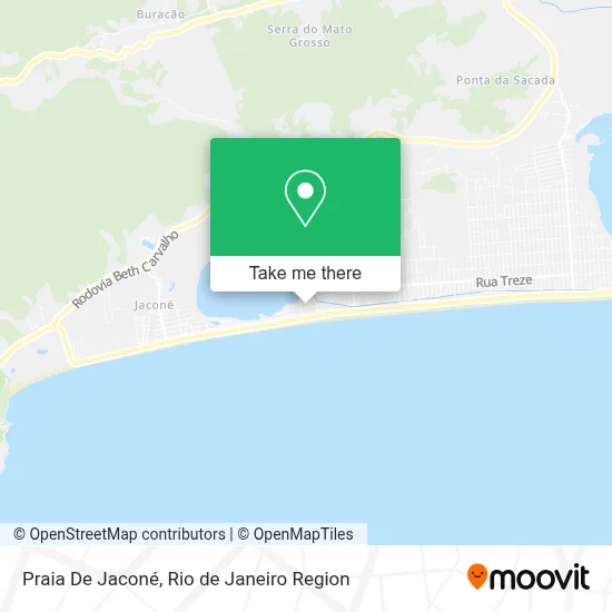 Praia De Jaconé map